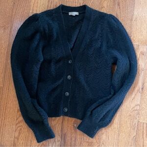 Lilla P Black Lace Cardigan